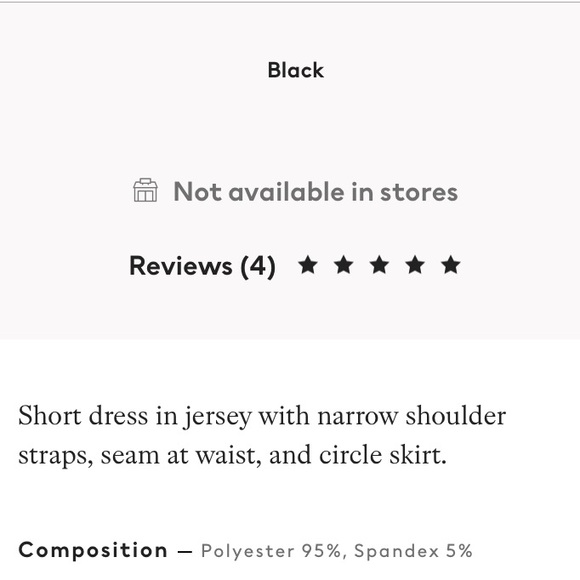 Jersey Dress 👗 Black - Picture 2 of 7